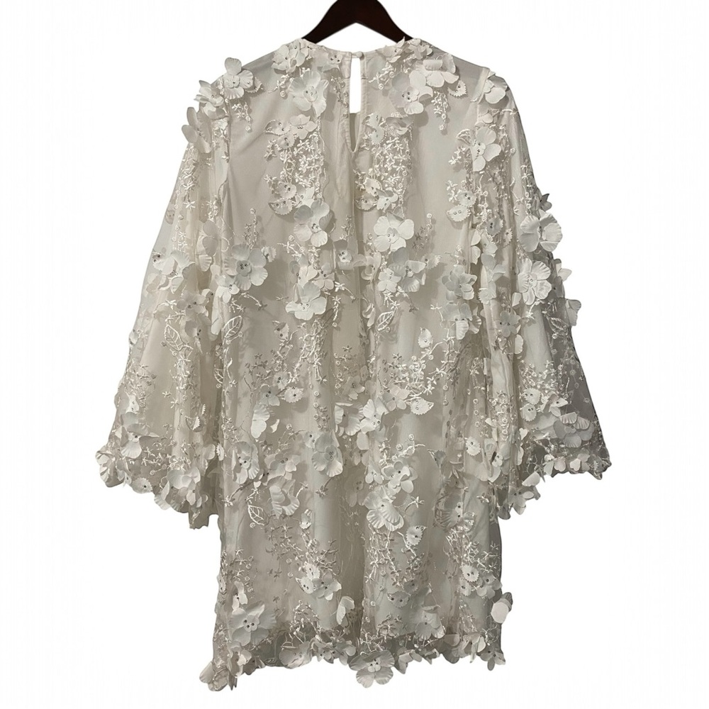 NWT Mestiza 3D Flora Lace Floral Embellished Dress Size S - Picture 6 of 8